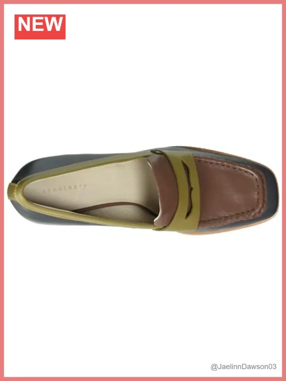 Sanctuary Women's Cadence Wedge Loafer Leather Recycled Rubber Memory Foam